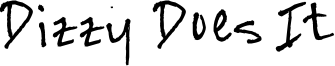 Dizzy Does It Font