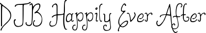 DJB Happily Ever After 2.otf
