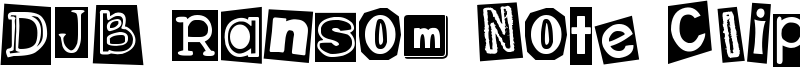DJB Ransom Note Clipped Messy.ttf