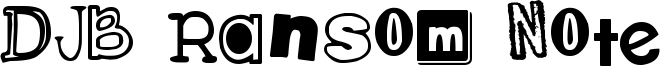 DJB Ransom Note Messy.ttf