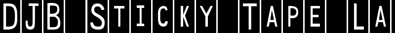 DJB Sticky Tape Labels Spaced.ttf