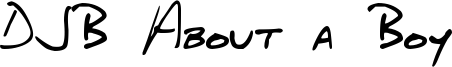 DJB About a Boy Font