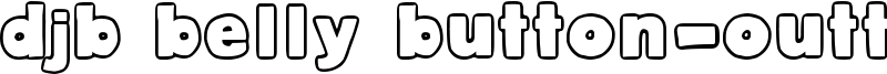 DJB Belly Button-Outtie Font