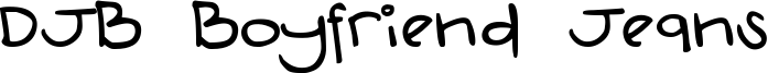DJB Boyfriend Jeans Font