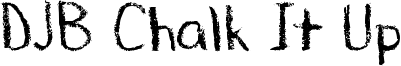 DJB Chalk It Up Font