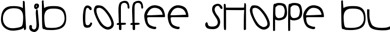 DJB Coffee Shoppe Buzzed Font