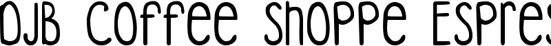DJB Coffee Shoppe Espresso Font