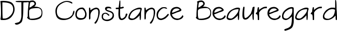 DJB Constance Beauregard Font