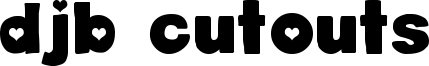 DJB Cutouts Font