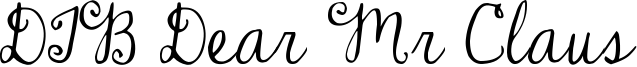 DJB Dear Mr Claus Font