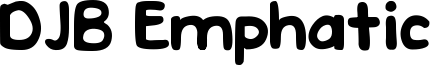 DJB Emphatic Font