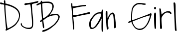 DJB Fan Girl Font