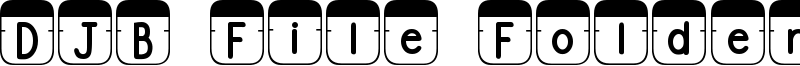 DJB File Folder Tabs Font