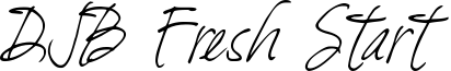 DJB Fresh Start Font