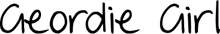 Geordie Girl Font