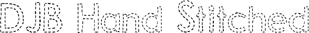 DJB Hand Stitched Font