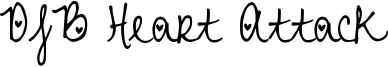 DJB Heart Attack Font