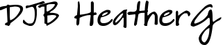 DJB HeatherG Font
