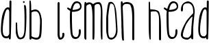 DJB Lemon Head Font