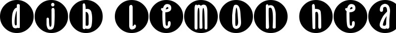 DJB Lemon Head Dots Font