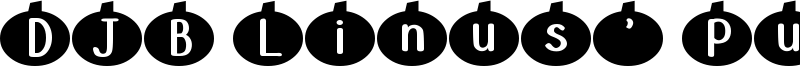 DJB Linus' Pumpkin Font