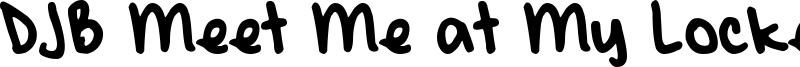 DJB Meet Me at My Locker Font