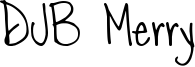 DJB Merry Font