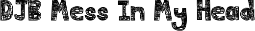 DJB Mess In My Head Font