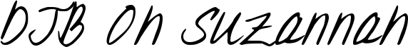 DJB Oh Suzannah Font