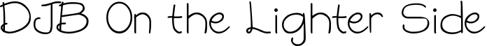 DJB On the Lighter Side Font