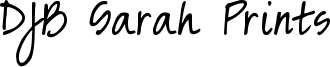 DJB Sarah Prints Font