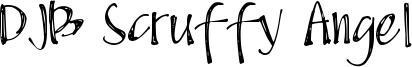 DJB Scruffy Angel Font