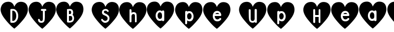 DJB Shape Up Hearts Font