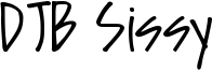 DJB Sissy Font