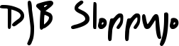DJB Sloppyjo Font