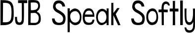 DJB Speak Softly Font