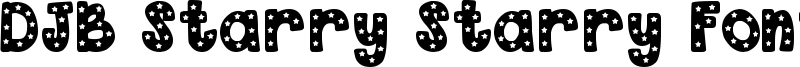 DJB Starry Starry Font Font