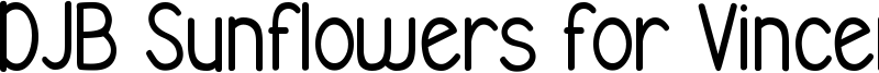 DJB Sunflowers for Vincent Font