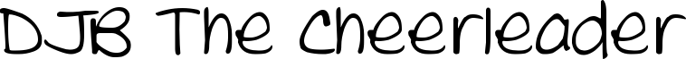 DJB The Cheerleader Font