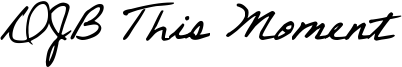 DJB This Moment Font