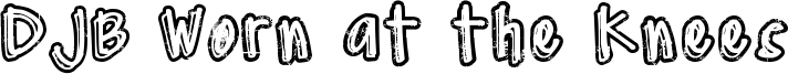 DJB Worn at the Knees Font