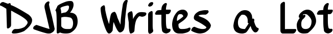 DJB Writes a Lot Font