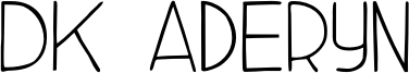 DK Aderyn Font