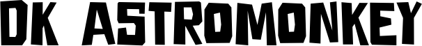 DK Astromonkey Font