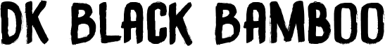 DK Black Bamboo Font