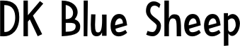 DK Blue Sheep Font