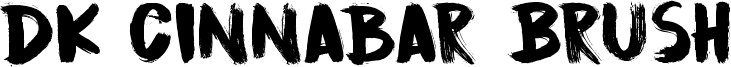 DK Cinnabar Brush Font