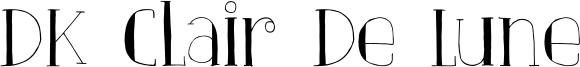 DK Clair De Lune Font