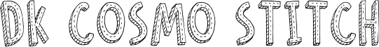 DK Cosmo Stitch Font