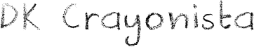 DK Crayonista Font